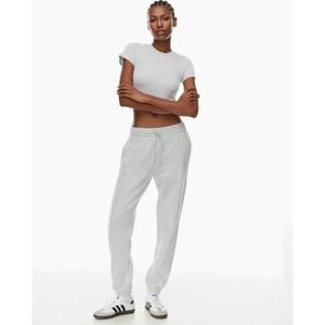 TnA Aritzia Light Gray Drawstring Neutral Cozy Sweatpants Womens Size Medium